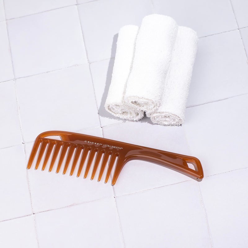 Cricket Ultra Smooth Detangler Comb for Wet, Dry, Long, Thick Hair Anti-Frizz Detangling Shower Comb with Argan & Olive Oils and Keratin Protein Infused Plastic - Image 5